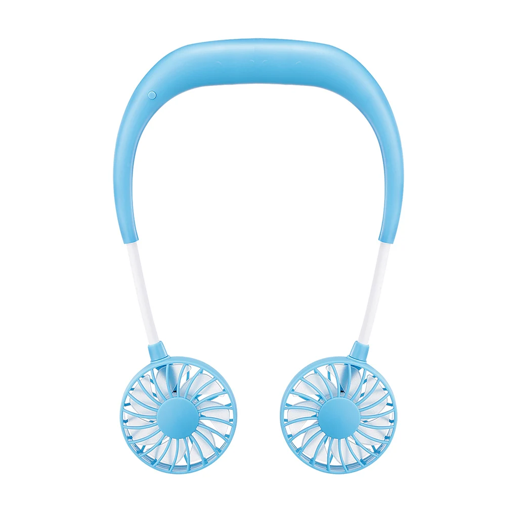 Hands-free Шея группа Hands-Free Висячие USB Перезаряжаемый двойной вентилятор мини воздушный охладитель летний портативный