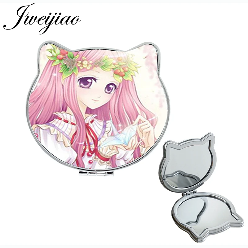 JWEIJIAO классический nihon kawaii Девушки ручной Макияж Зеркала Nippon мультфильм фирменный дизайн карманное зеркало винтажные изделия ручной работы DM116 - Цвет: DM138