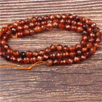 

LanLi 2/3/4mm Ambers garnet small beads fashion jewelry interval loose beads DIY bracelet necklace earrings and accessories