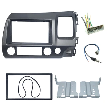 

1* Audio Panel Modification Kit Car 2DIN Harness For Honda Civic RHD 06-11