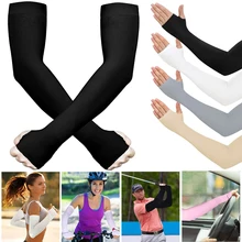 4 пары унисекс охлаждающие рукава локоть покрытие Велоспорт бег рыбалка УФ Защита от солнца Outdo женские нейлоновые крутые рукава