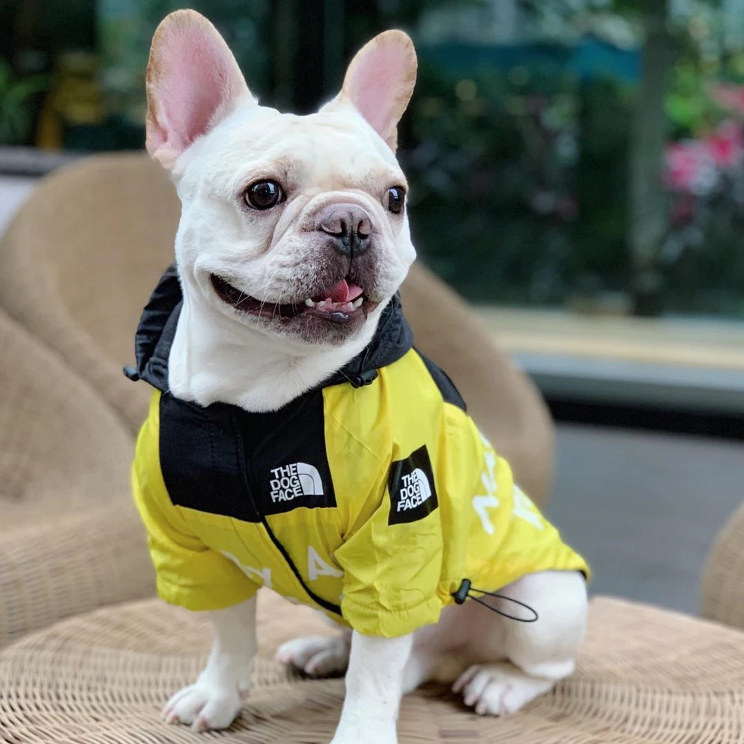 Tanie Ubrania dla psów Adidog buldog francuski Pupreme koszula pies wiatrówka Sport Retro bluzy dla psów ubrania dla zwierząt Ropa Perro szczeniaczek mopsy