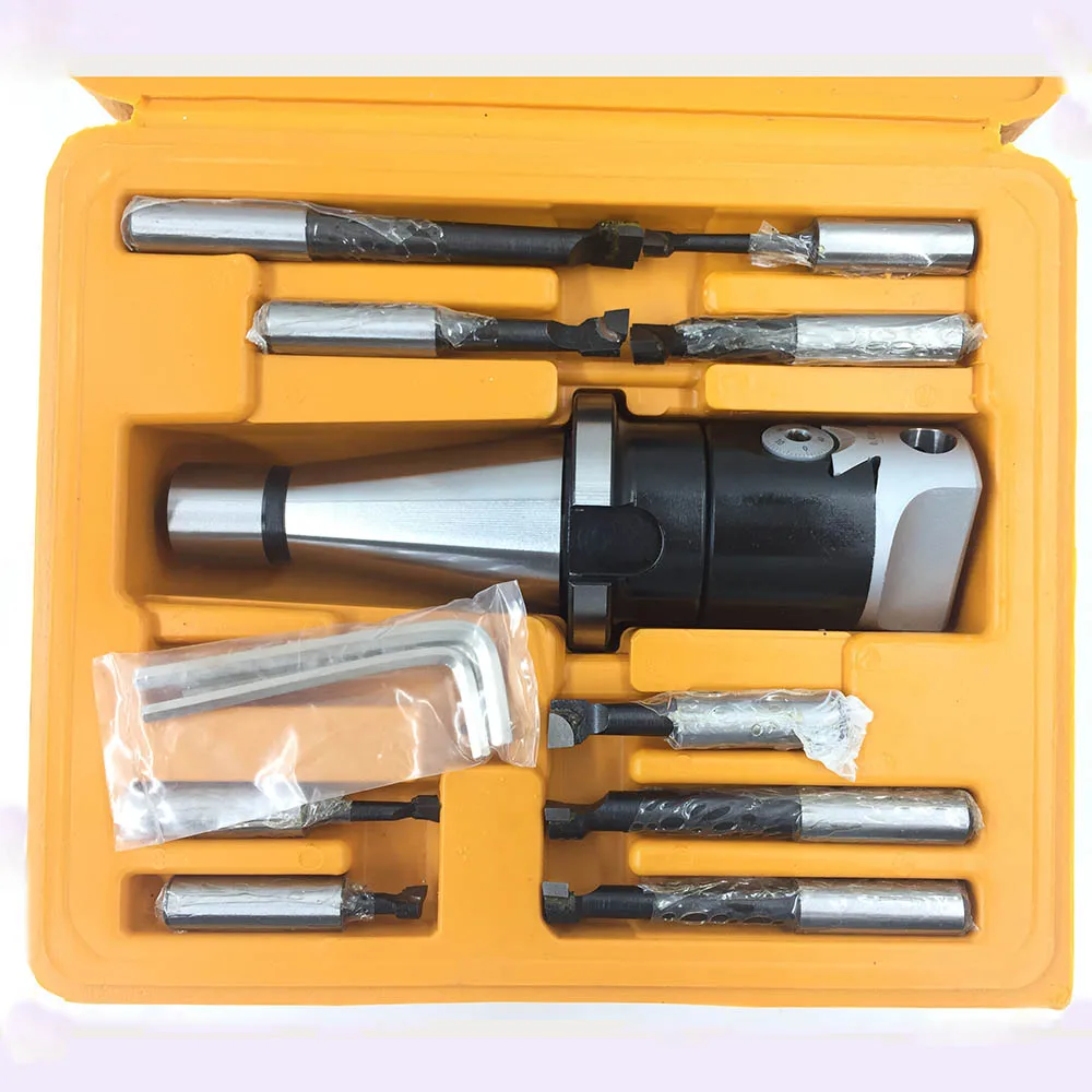 DIN2080 NT40 M16 Arbor F1-12 50MM Boring Head 9pcs Boring Bars Boring Head Set