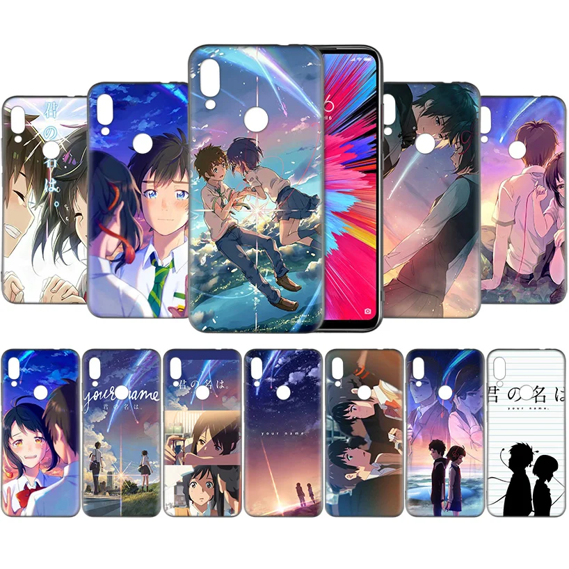 

Anime Your Name Pattern Rubber Case Coque for Redmi 5 6 6A S2 7 7A GO Y3 K20 Plus Pro Note 4 4X 5 6 7 7S Mobile Phone Shell