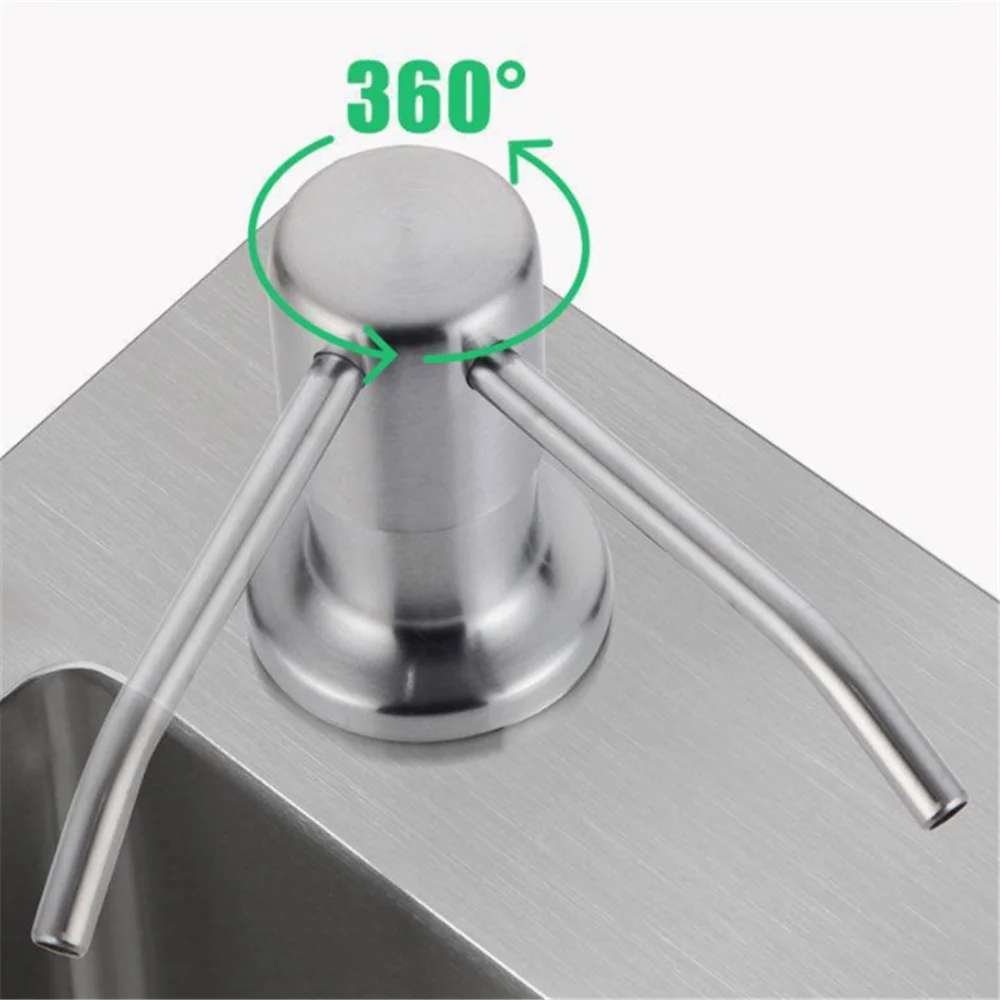 Soap Dispenser Black Liquid Sink Basin Faucet Distributor Detergent Kitchen Bathroom Accessorie