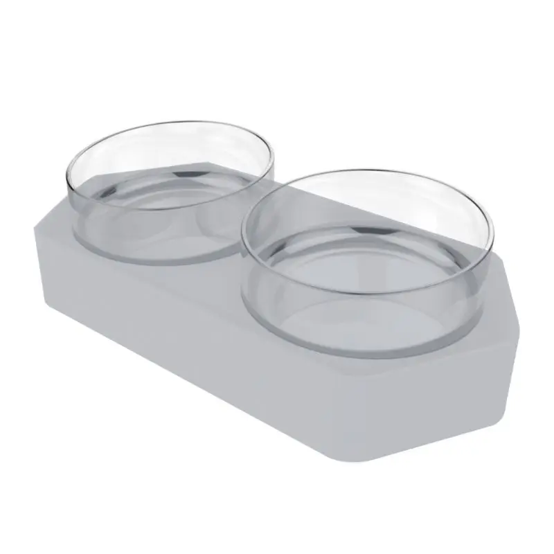 

Oblique Mouth Anti-overturned Cats Dogs Bowl Plastic Sigle/Double Bowls