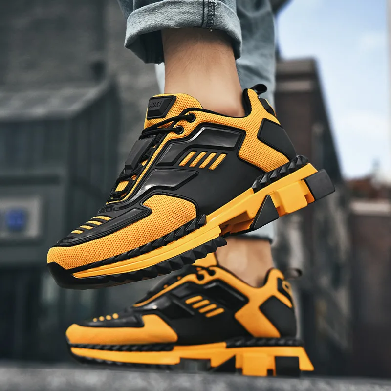 Men's sneakers new outdoor leisure fashion walking shoes robot non-slip wear-resistant retro breathable old shoes shoes