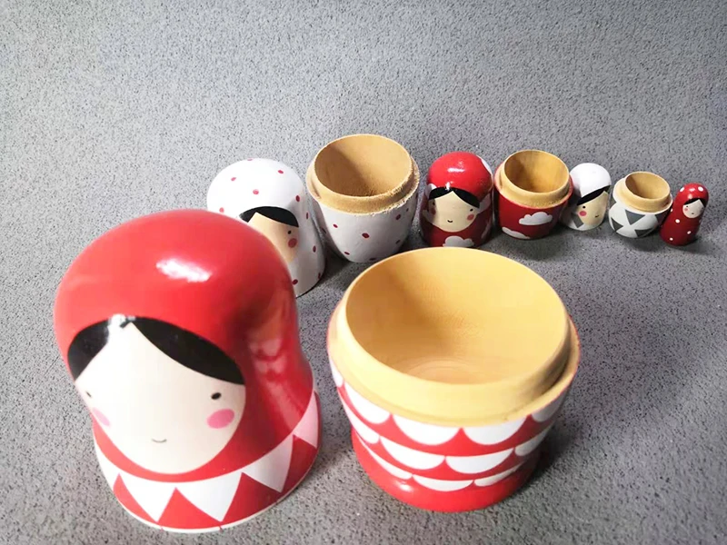 5 шт. в наборе, русские Матрешки, деревянные Matryoshka куклы, ручная роспись, складные куклы, коллекционная игрушка, 5 дюймов высотой 5,5*12,5 см
