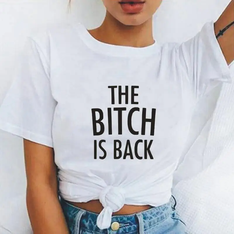 Футболка женская с круглым вырезом смешная уличная одежда в стиле Харадзюку