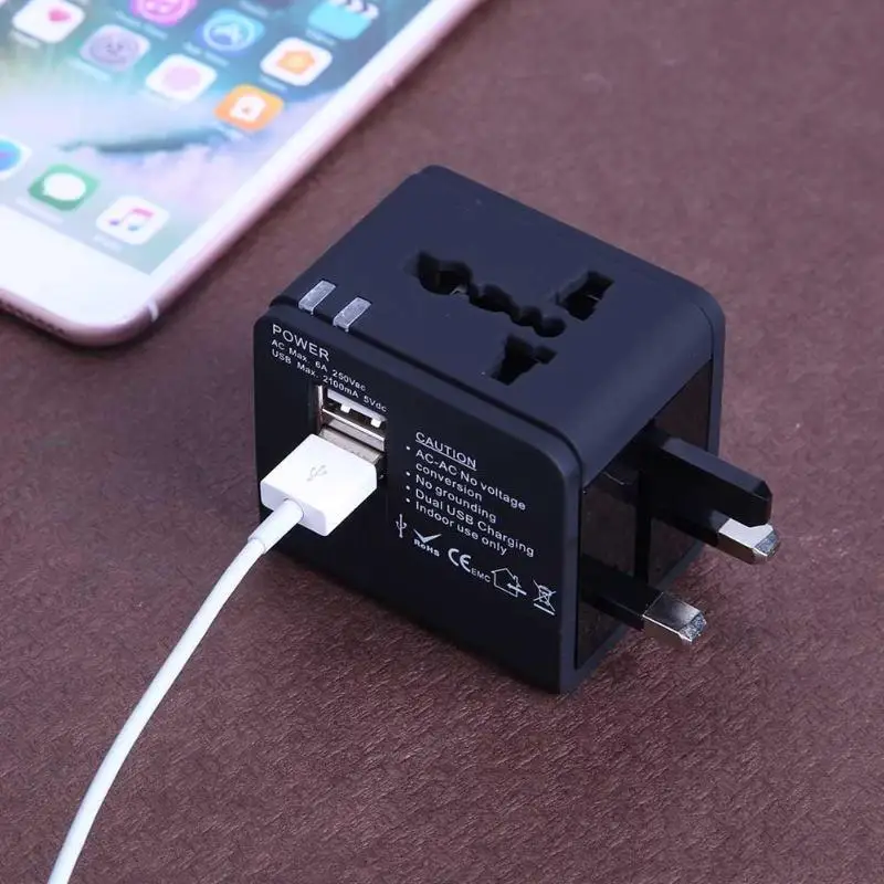 Универсальный адаптер питания Электрический конвертер мир USB путешествия штекер