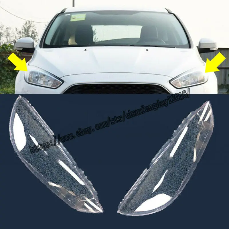 Для Ford Focus фара стекло фары крышка Левая Правая пара модификация автомобиля аксессуары