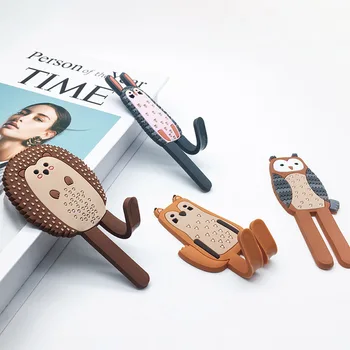 

1pcs Cute Animals Key Holder Fridge Sticker Removable Magnetic Traceless Refrigerator Hooks Decorative Household Supplies