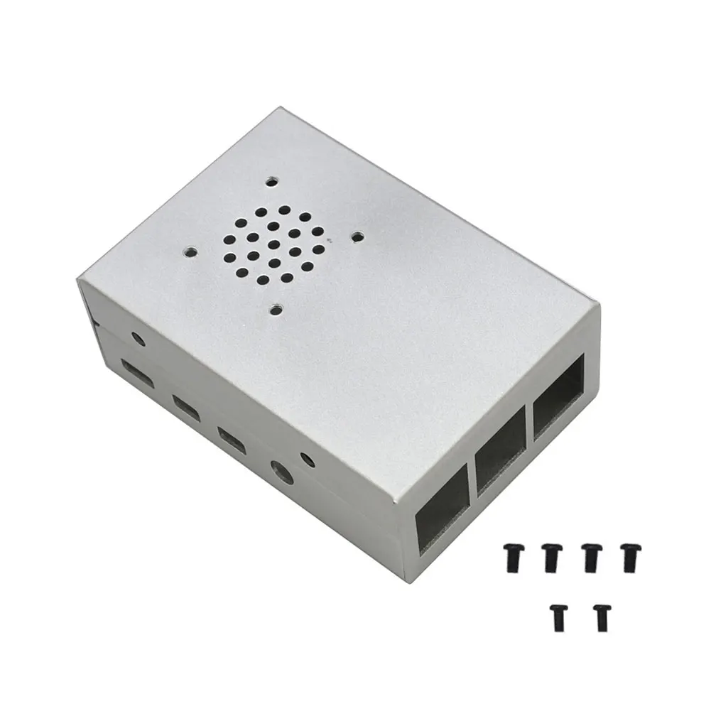 Для Raspberry Pi 4 Shell охлаждающий вентилятор металлический полезный корпус коробка портативный лекго устанавливаемый алюминиевый сплав защитные аксессуары чехол