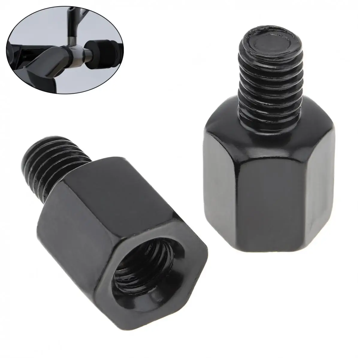 Details about   Motor Postive 8mm to 8mm clockwise Thread Rear View Mirror Adapter 
