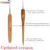 Alileader Hot 1Pcs Crochet Hook Dreadlocks Needle For Hair Extension 1/2/3 Weaving Hook Needle Wig Making Tools 0.5Mm/0.75Mm ► Photo 2/6