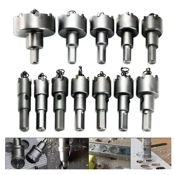 

12pcs Hole Saw Cutter Kit Drill Bit Set Stainless Steel Hole Opener Glass Hole Saw Cutter Tools Drill Bit Tools