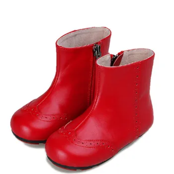 

2019winter Children Leather Boots New Cross-border Special British Princess Leather Boots Winter Boots for Girls Shoes for Kids