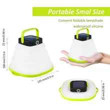 Портативный походный светильник на солнечной батарее светодиодный мини-подвесной светильник-вспышка для палатки с usb-входом Складной Водонепроницаемый любимый