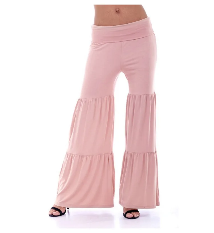 Зимние Стрейчевые расклешенные брюки, женские расклешенные брюки для женщин, большие размеры, широкие женские брюки, мешковатые женские штаны с высокой талией для бега