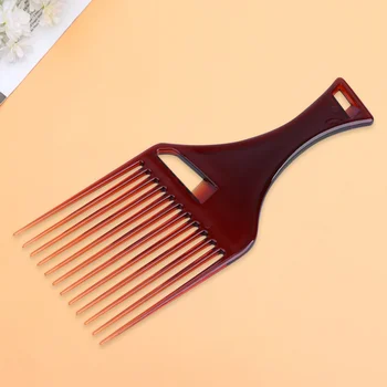 

8pcs Wide-tooth Hairdressing Comb Convenient Hair Smoothing Comb Hair Styling Comb Hair Care Accessory for Daily Use (Red-brown)