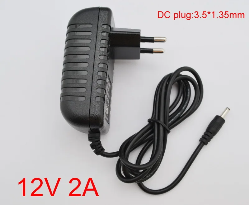 1 шт. Высокое качество 12V 2A 9V 2A 5V 3A 6V 2.5A 6V 3A AC 100 V-240 V конвертер адаптер Питание ЕС штекер 3,5 мм x 1,35 мм - Цвет: 12V 2A