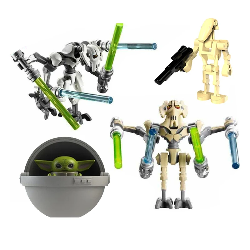 Звездные войны Робот гривус мандалор малыш йодас модель фигурки Блоки