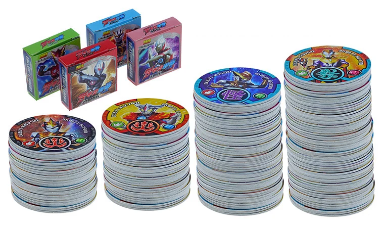 Takara Pokemon Altman Ultraman, круглые карты, удостоверения, ПВХ, блестящие карты, пластиковые флеш-карты для детей, игрушки, подарки