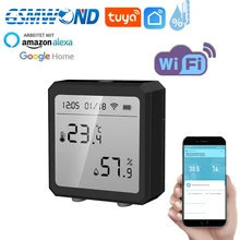

Smart Humidity Sensor Tuya WiFi Temperature Sensor Indoor Hygrometer Thermometer With LCD Display Support Alexa Google Home