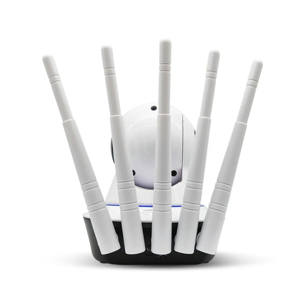 WI-FI 720p ip-камера видеонаблюдения с поддержкой функции панорамирования, наклона и Камера Беспроводной ИК 360 градусов с 5 антеннами 110 V-240 V baby Камера