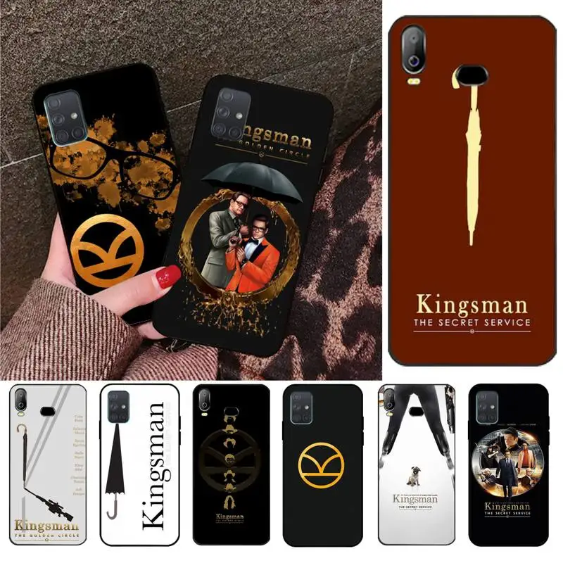 Корпус Корпуса корпуса HPCHCJHM Kingsman для Samsung Galaxy A01 A11 A31 A81 A10 A20 A30 A40 A50 A70 A80 A71 A91