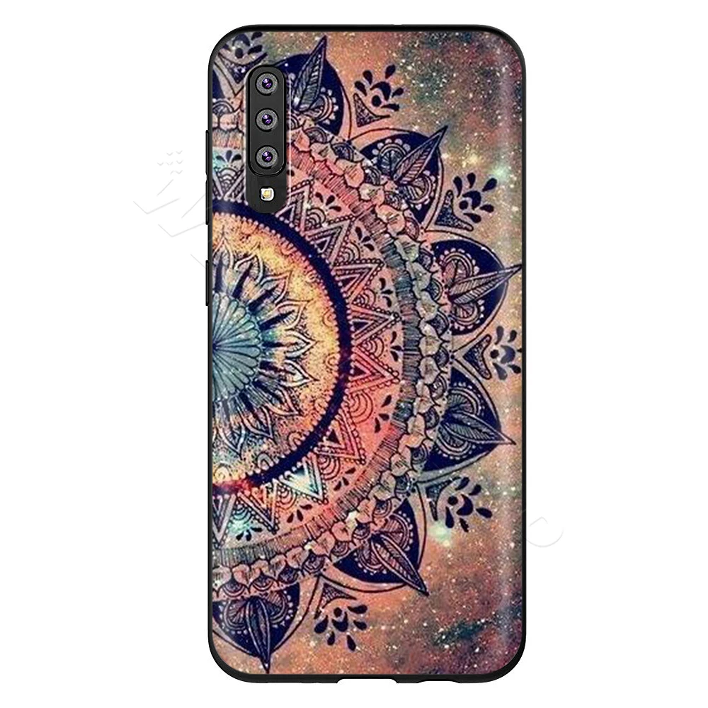 Webbedepp Мандала модный принт чехол для samsung Galaxy S7 S8 S9 S10 Edge Plus Note 10 8 9 A10 A20 A30 A40 A50 A60 A70