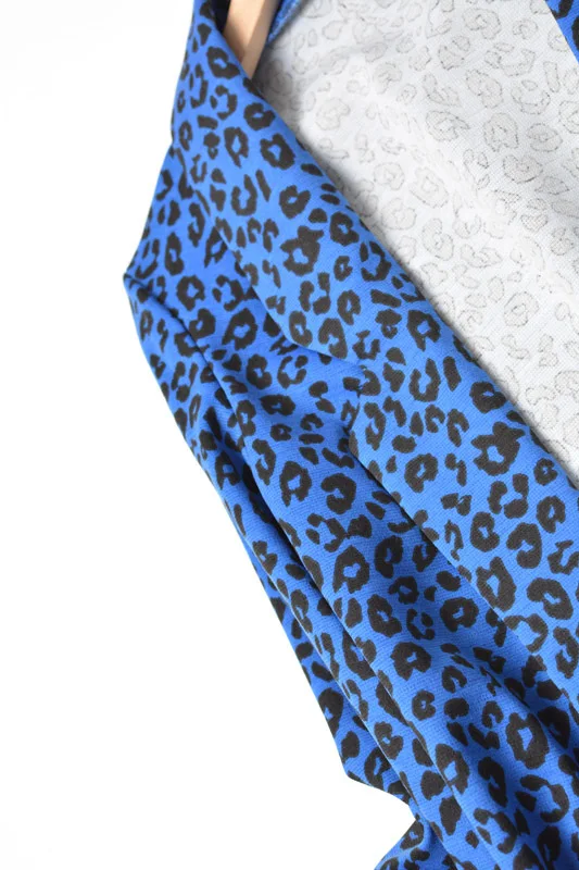 

Jz107 WOMEN'S Dress New Products-Leopord Pattern Printed Elastic Slimming Women's Three-quarter-length Sleeve Suit Coat