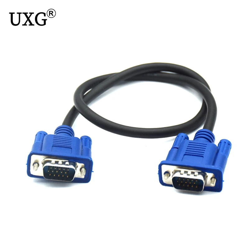 3M VGA Cable Male to Male Female Braided Shielding High Premium HDTV VGA computer tv display signal short cable 0.3m/0.5m/1.5m