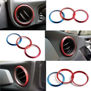 

Air Conditioning Outlet Decorative Circle Trim Aluminum For Subaru BRZ for Toyota GT86 2013 2014 2015 2016 2017 2018