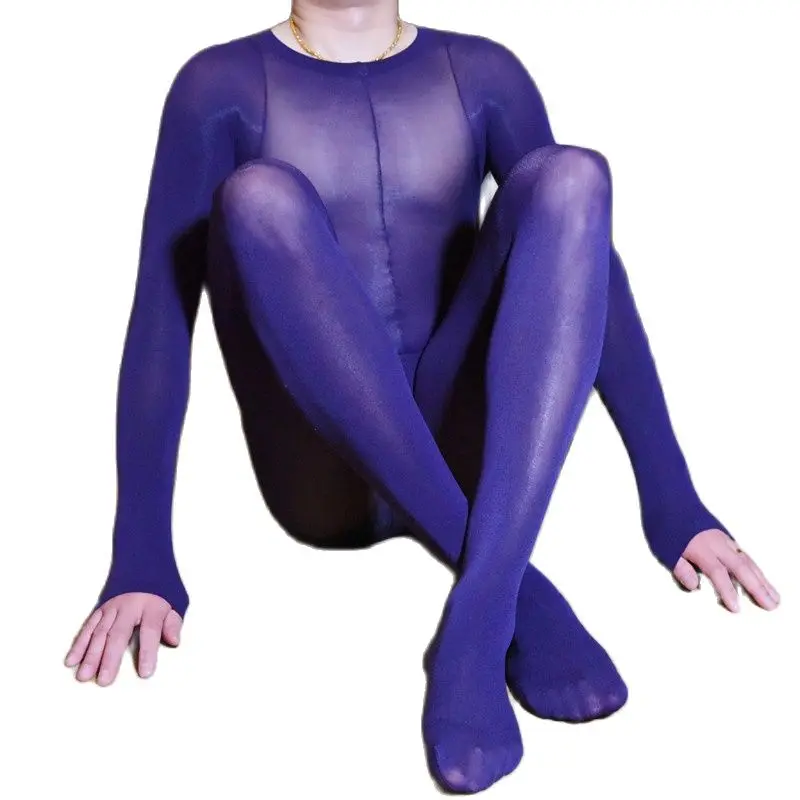 Sexy Unisex 120D Nylons Tights Bodystocking Open Crotch Penis Sheath Convex Pouch Pantyhose Bodysuit Lingerie Stocking Body Suit men underwear women underwear sexy lingerie