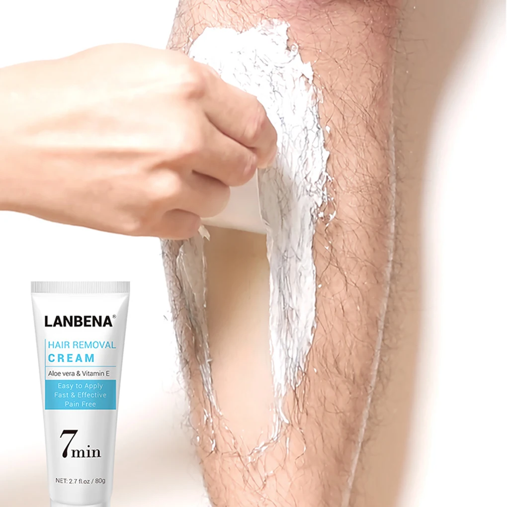 Hair Removal Cream Aloe Vera Vitamin C Mild Moisturizing Hand Leg Armpit Hair Loss Plaster