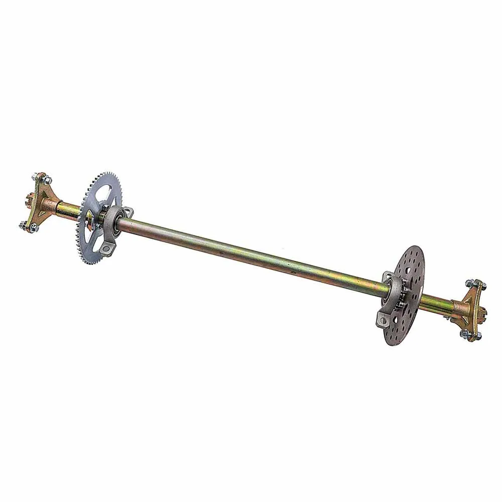 US $114.63 TDPRO 29 Go Kart Rear Axle Kit Brake Hub Disc Rotor T8F Chain Sproket Drift Trike Cart 740mm Kid Go Kart Wheel Hub Set Assembly