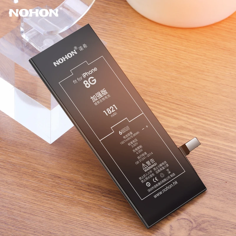 NOHON батарея для Apple iPhone 8 7 6 5 4 iPhone5 iPhone6 замена мобильного телефона большой емкости