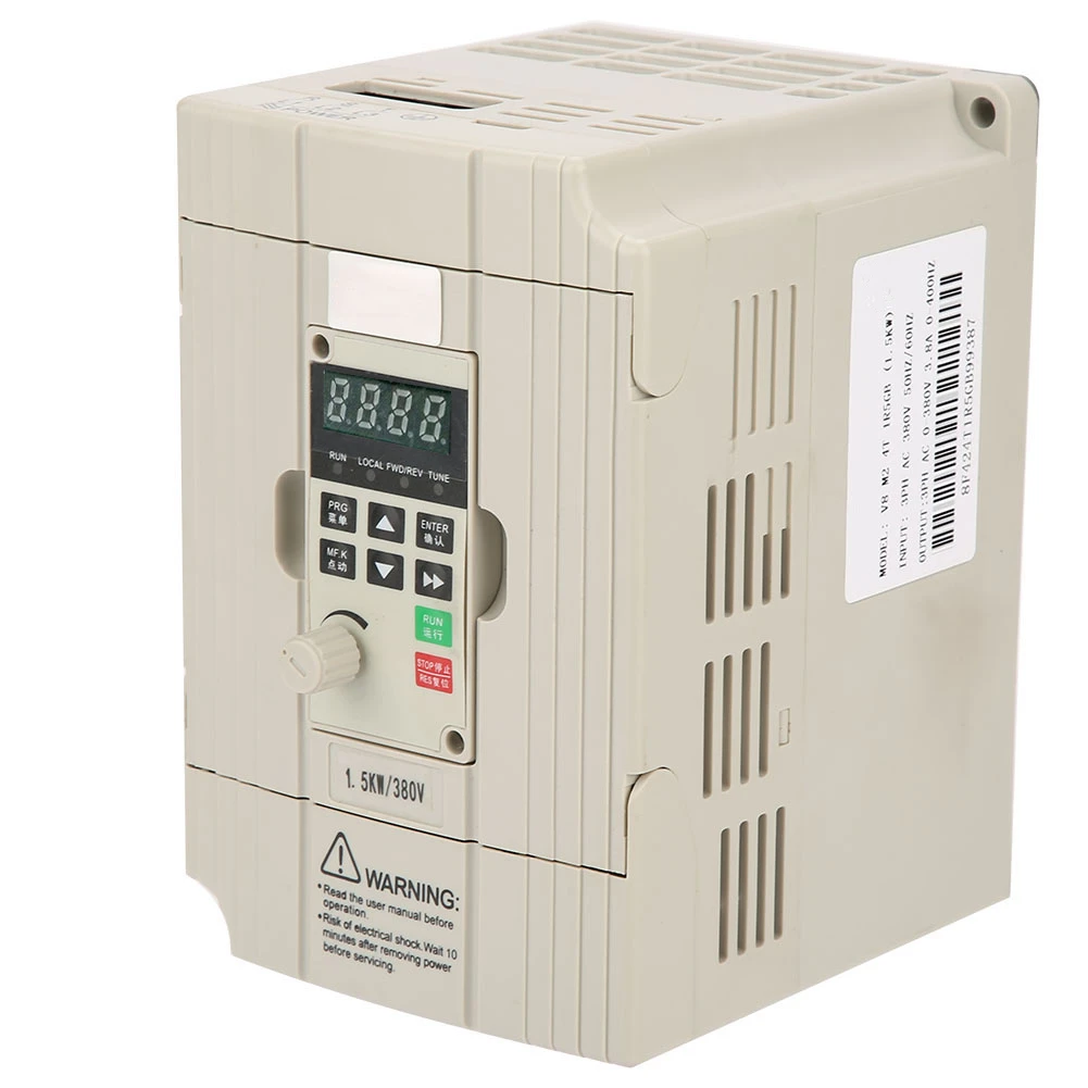 

2HP VFD Frequency Inverter Converter 3-Phase 380V to 3-Phase 0-380V 3.8A frequency converter
