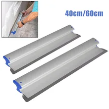 Spatule à lisser pour cloisons sèches en acier inoxydable, 2 pièces, 40/60cm, outil d'écumage pour peinture Flexible, outil à main pour plâtre mural