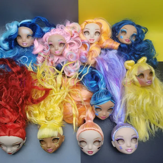 Original Rainbow Middle School big sister doll head and bracket girl DIY gift toys you can choose 3