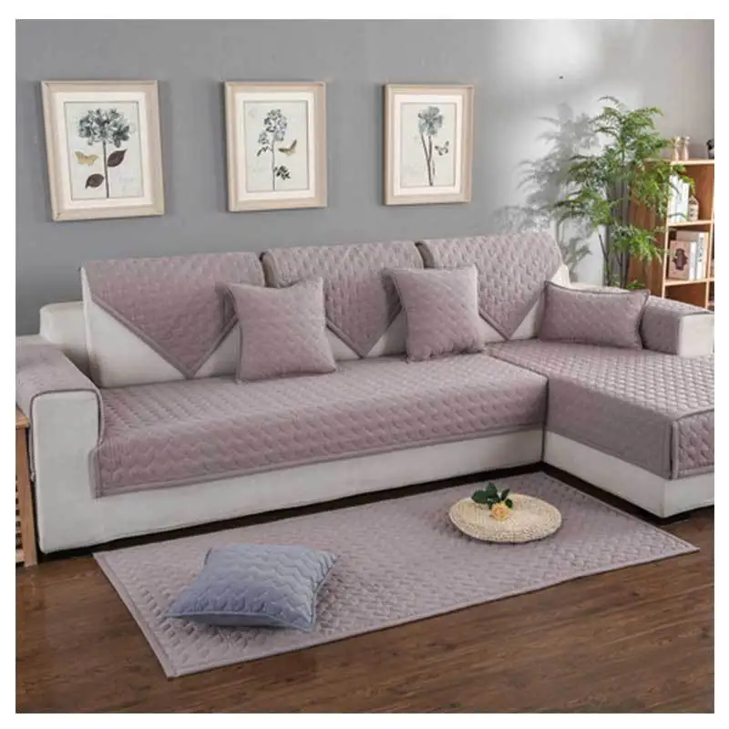 

Sofa Cover Couch Covers Sectional Couch Covers Easy-Installation Sofa Slipcover for Dogs Cats Pet Love Seat Light Grey 28''x82''