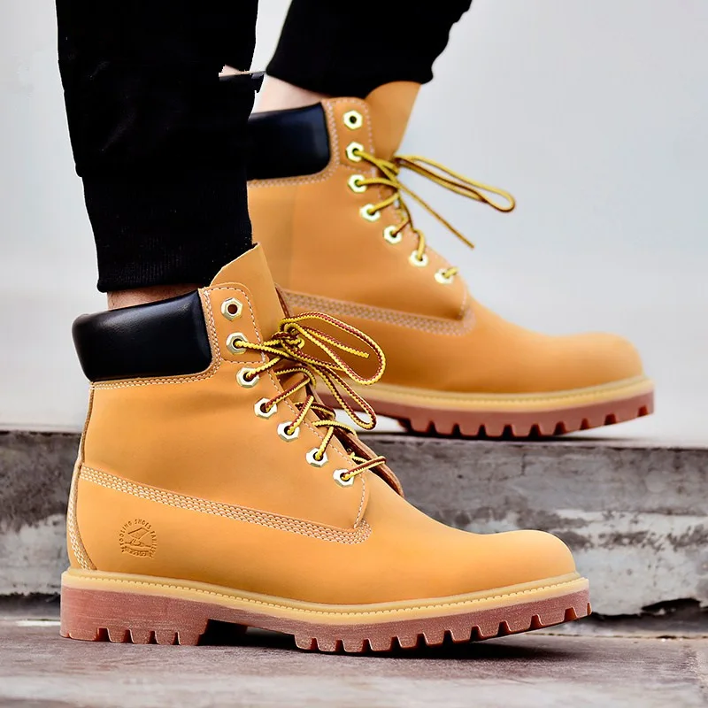 

Autumn & Winter New Style Men's Boot Martin Boots Men's England Hight-top Worker Boot Chinese Rhubarb Boots Outdoor Desert Boots