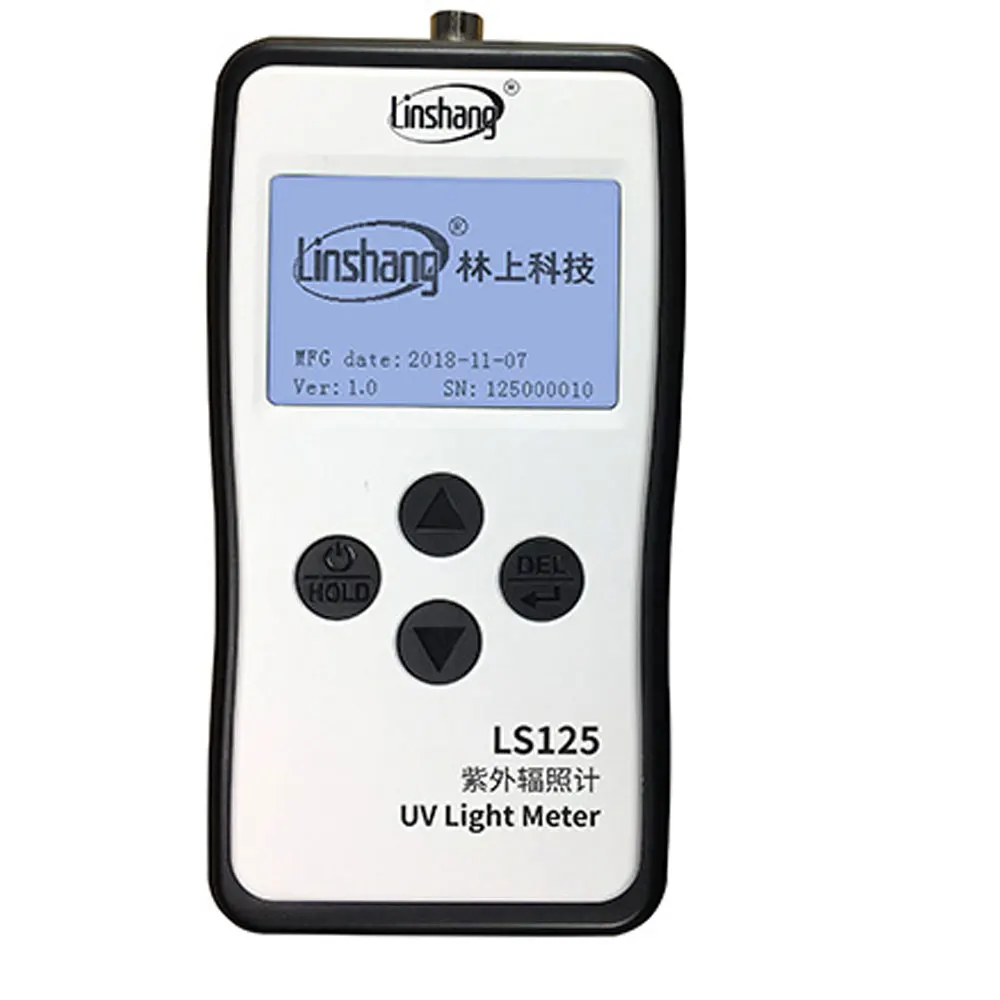 

LS125 UV light meter Instrument intelligent recognize probe type and adjust the display interface intelligently