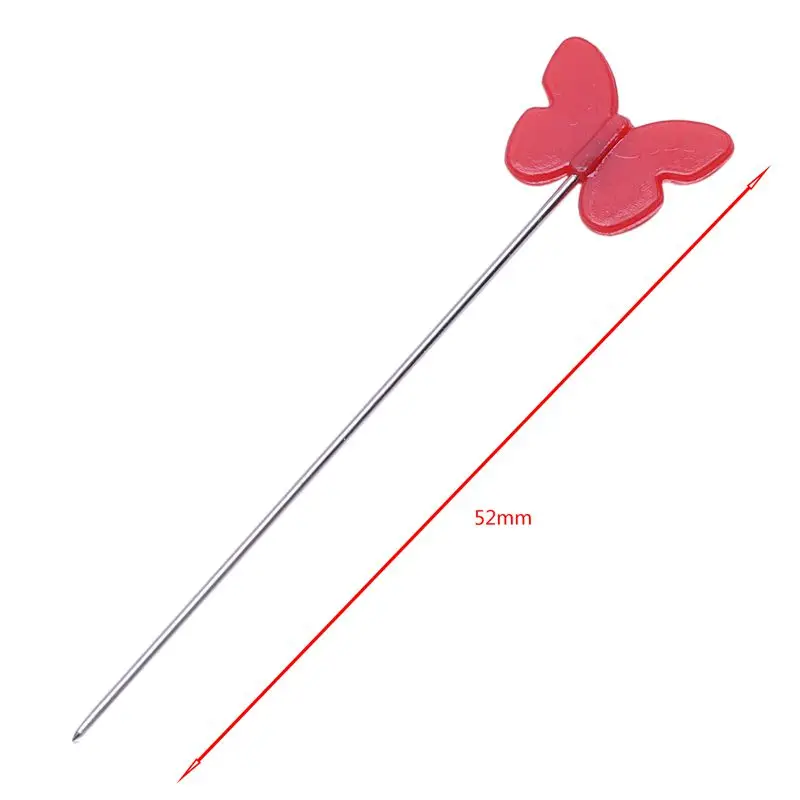 100pcs/set Patchwork Pins Flower Button Head Pins DIY Quilting Tool Sewing Accessories Sewing Patchwork Pins butterfly