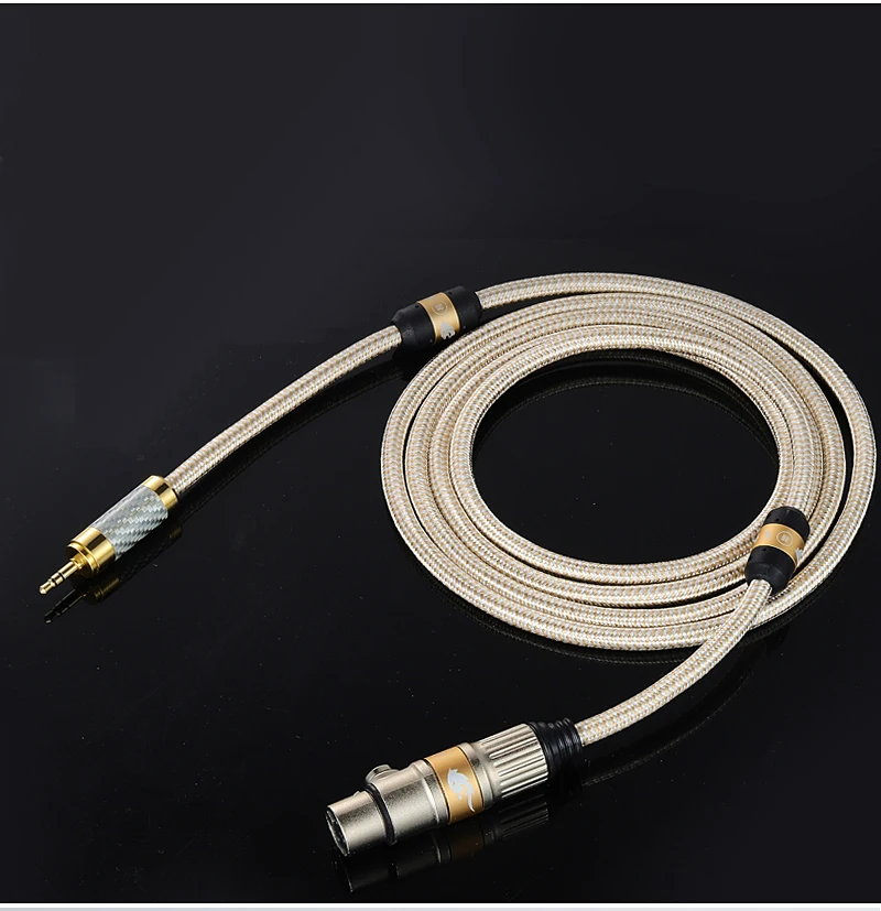 Hifi Condenser Mic Cable Mini Jack 3 5 to XLR Female for Microphone Headphone with Silver plated Conductor Balanced Cable 1M 3M