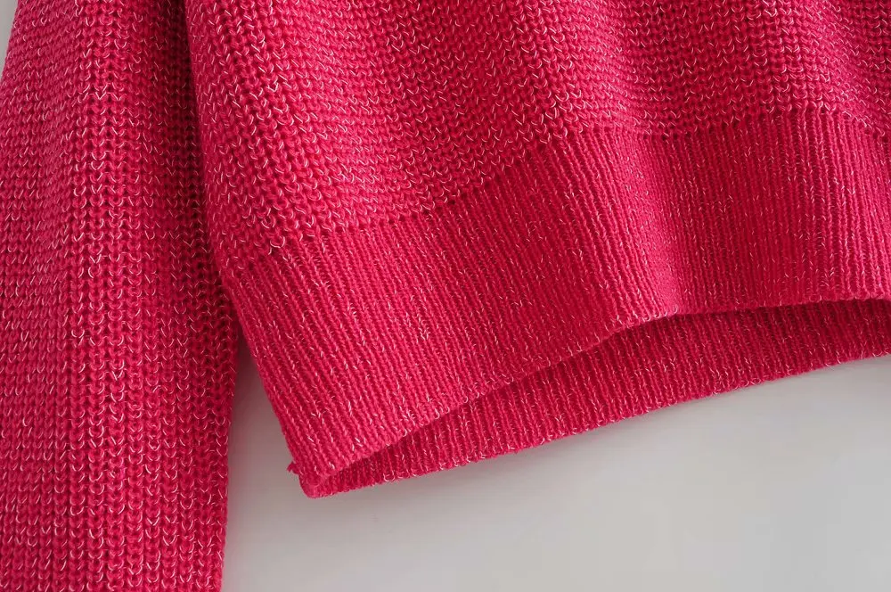 Осенне-зимний женский однотонный свободный свитер с v-образным вырезом Женские базовые трикотажные пуловеры шикарные топы S119
