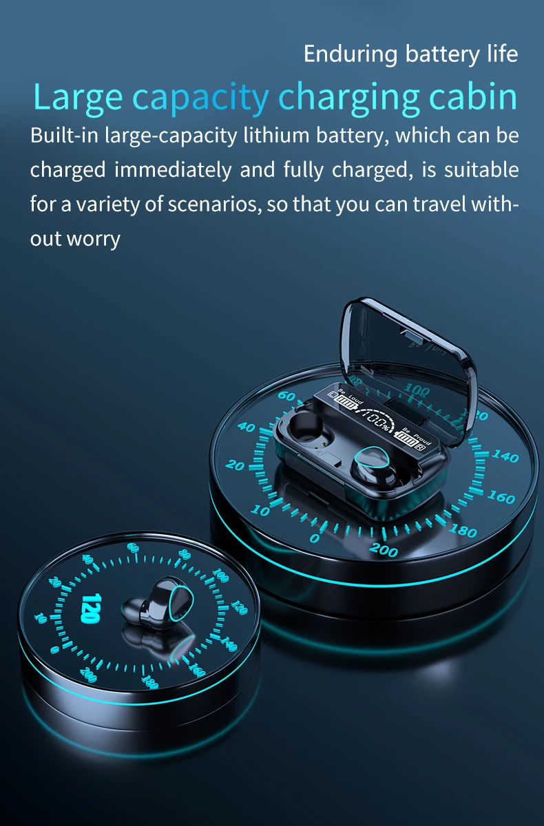 TWS Bluetooth-compatible 5.1 Earphones 3500mAh Charging Box