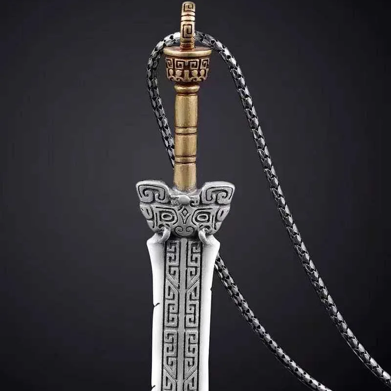 Ciondolo Con Spada Rotta Amuleto Retrò Punk Collana Con Ciondolo Color Argento Semplice E Confortevole Regalo Di Compleanno Per Uomo Di Personalità Al