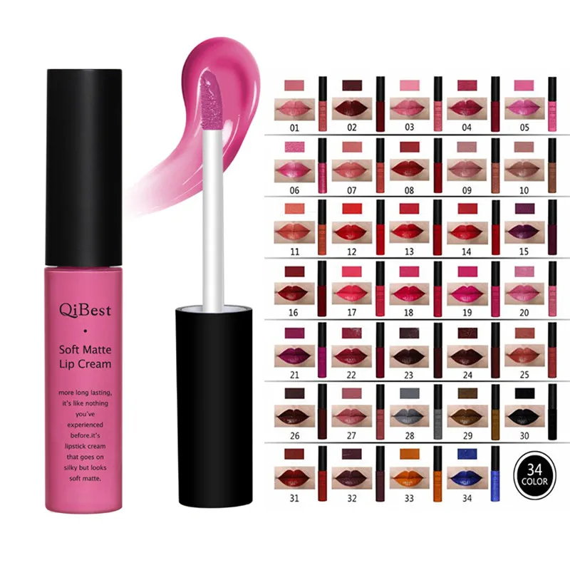 Водостойкая матовая нюдовая помада набор пигментов темно красный черный